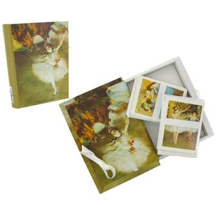 LIBRO CON TARJETAS - MODELO BAILARINAS DE DEGAS (1 ud.)
