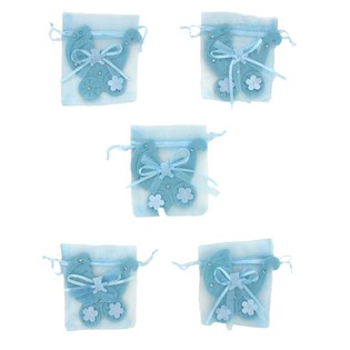 BOLSA DE REGALO NACIMIENTO - AZUL BEBÉ (12 uds.)