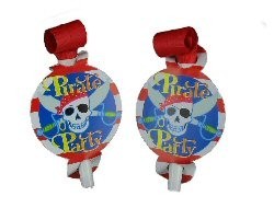 Matasuegras de Cumplea&ntilde;os Pirata (6x6 uds.)