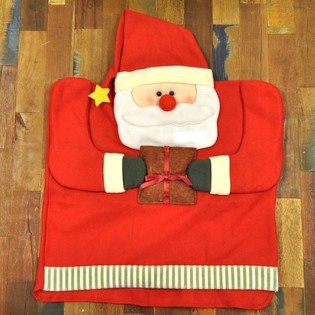 FUNDAS DE SILLA DE PAPÁ NOEL DE LUJO (4 uds.)