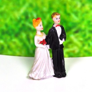 Figura de Tarta Pareja de Novios 8 cm (10 uds.)