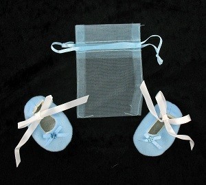Zapatitos de Bebé con Bolsa de Regalo - Azul (12 pares)
