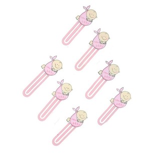 PUNTO DE LIBRO MINI PARA BEBÉ - ROSA (12 uds.)
