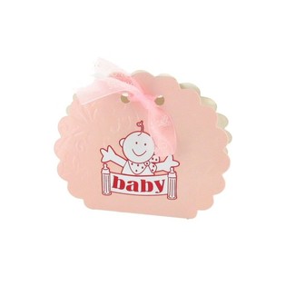 Cajitas de Regalo para Bautizo y Nacimiento - Rosa (12 uds.)