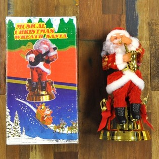 Papá Noel Animado con Saxofón (2 uds.)