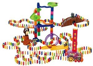 PLAYGO - Set de Juego de Domin&oacute; Deluxe con Tren - 500 Piezas