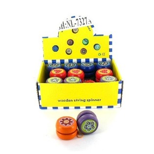 Yoyos de Madera de Colores (24 uds.)
