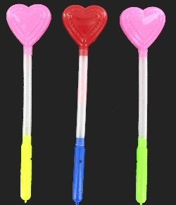 Varita Luminosa LED Modelo Corazón (10 uds)