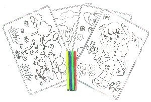 L&Aacute;MINAS PARA COLOREAR CON ROTULADORES (12 uds.)