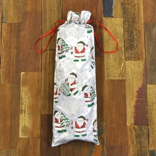 Hermosa Bolsa para Botella de Vino Navideña (12 ud)