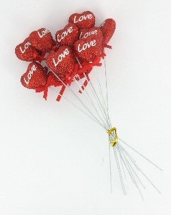 CORAZ&Oacute;N DECORATIVO LOVE (12 uds.)