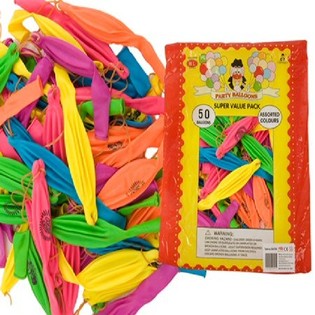 Globos de Golpe Punch con El&aacute;stico (50 uds.)