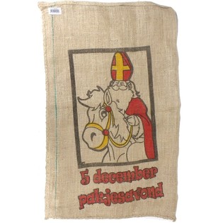 Saco de Yute Grande de San Nicolás y Papá Noel