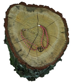 Pulsera trenzada con abalorio (1 ud.)