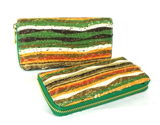 Monedero Multicolor Verde (Estilo Ibiza) - 1 ud.