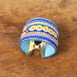 Pulsera de Lujo Ocean Blue | Estilo Ibiza Ancho