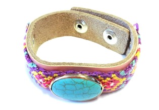 Pulsera de Lujo Rosa Estilo Ibiza (1 ud.)