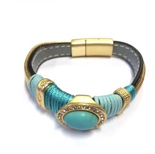 Pulsera de Lujo Turquesa / Dorado (1 ud)
