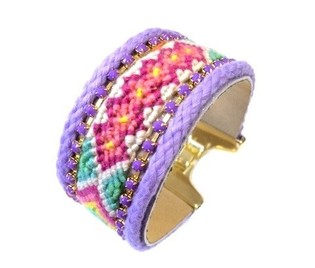 Pulsera Morada Estilo Ibiza (1 ud.)
