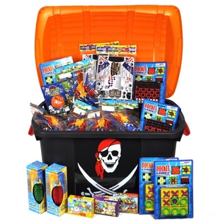 Gran Cofre del Tesoro Pirata de Regalos Sorpresa (Con 100 juguetes de lujo)