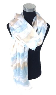 Bufanda Estilo Ibiza Azul/Crema (1 ud.)