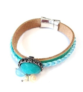 Pulsera Turquesa Estilo Ibiza (1 ud)