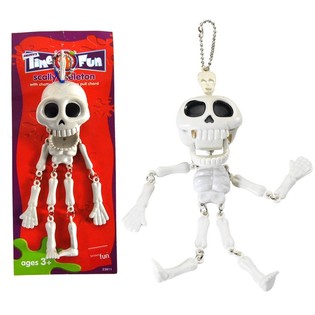 Llavero de esqueleto aterrador de Smiffy's en tarjeta (12 uds.)
