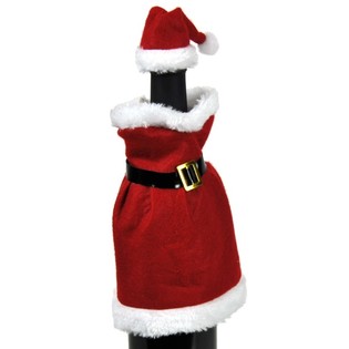 VESTIDO NAVIDEÑO PARA BOTELLA DE VINO (12 uds.)
