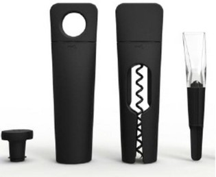 MENU BLADE - SET DE VINO SACACORCHOS TWIST + BOMBA DE VAC&Iacute;O + DECANTADOR (1 ud.)