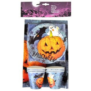 Set de Mesa de Halloween de 19 Piezas (Pack de 6)