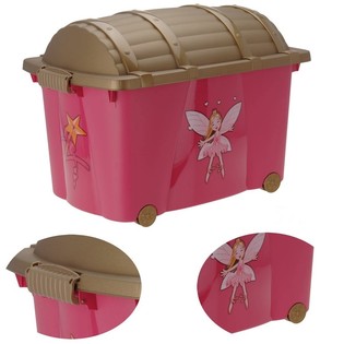 Gran caja de almacenamiento de juguetes con motivo de princesa