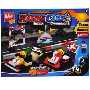 Set de Bloques de Construcci&oacute;n Coches de Carreras - 128 Piezas