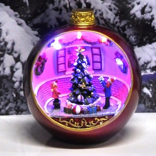 Adorno Navideño de Lujo con Luz y Sonido