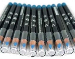 Lápiz de Ojos y Labios Azul Claro (12 uds)