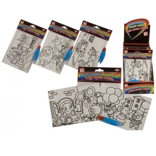 L&Aacute;MINAS DE COLOREAR CON AGUA M&Aacute;GICA EN EXPOSITOR (24 ud.)