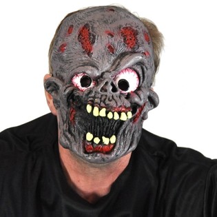 M&aacute;scara de zombi flexible (Pack de 3)