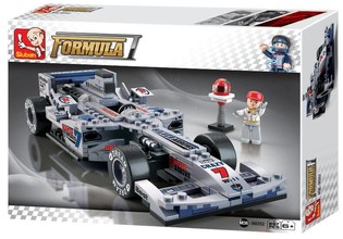 Coche de Carreras F1 Sluban Plateado M38-B0352 (1 ud.)