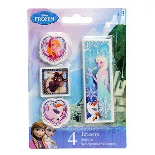 SET DE GOMAS DE BORRAR DISNEY FROZEN 4 PIEZAS (24 uds.)