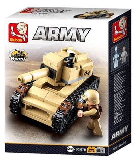 Tanque Sluban Army 8 en 1 M38-B0587B (1 ud.)