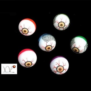 PELOTAS SALTARINAS CON OJOS - &Oslash; 3 CM (48 uds.)