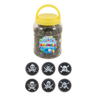 PELOTAS SALTARINAS PIRATA &Oslash;3.3 CM EN BOTE (72 ud.)