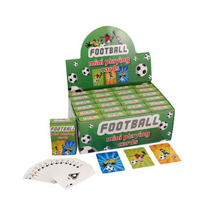 MINI CARTAS DE JUEGO &ndash; MODELO: F&Uacute;TBOL EN EXPOSITOR (24 uds.)