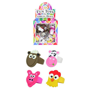Anillos infantiles Animales de la granja en expositor (156 uds.)