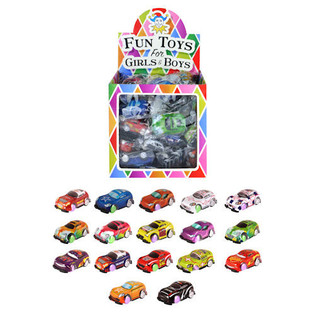 DIVERTIDOS COCHES MINI PULL BACK EN EXPOSITOR (48 uds.)