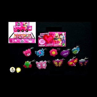 PINZAS DE PELO LUMINOSAS LED EN EXPOSITOR (24 uds.)