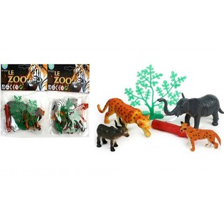 SET DE ANIMALES DE ZOO (24 uds.)