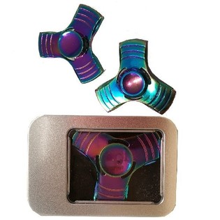FIDGET SPINNER MET&Aacute;LICO EN CAJA DE REGALO (10 uds.)