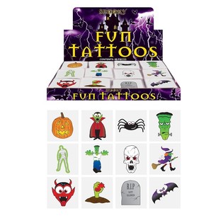Tatuajes Fun &ndash; Modelo Halloween (48 packs x 12 uds)