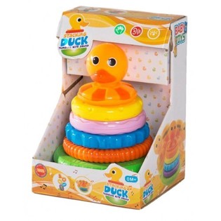 SET DE AROS APILABLES TENTETIESO CON SONIDO, MODELO PATO, Para ni&ntilde;os a partir de 0 meses (6 uds.)