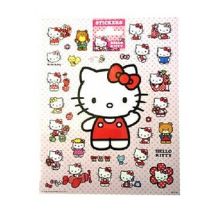 L&aacute;minas de Pegatinas Grandes Hello Kitty, 20x16 cm (10 uds.)